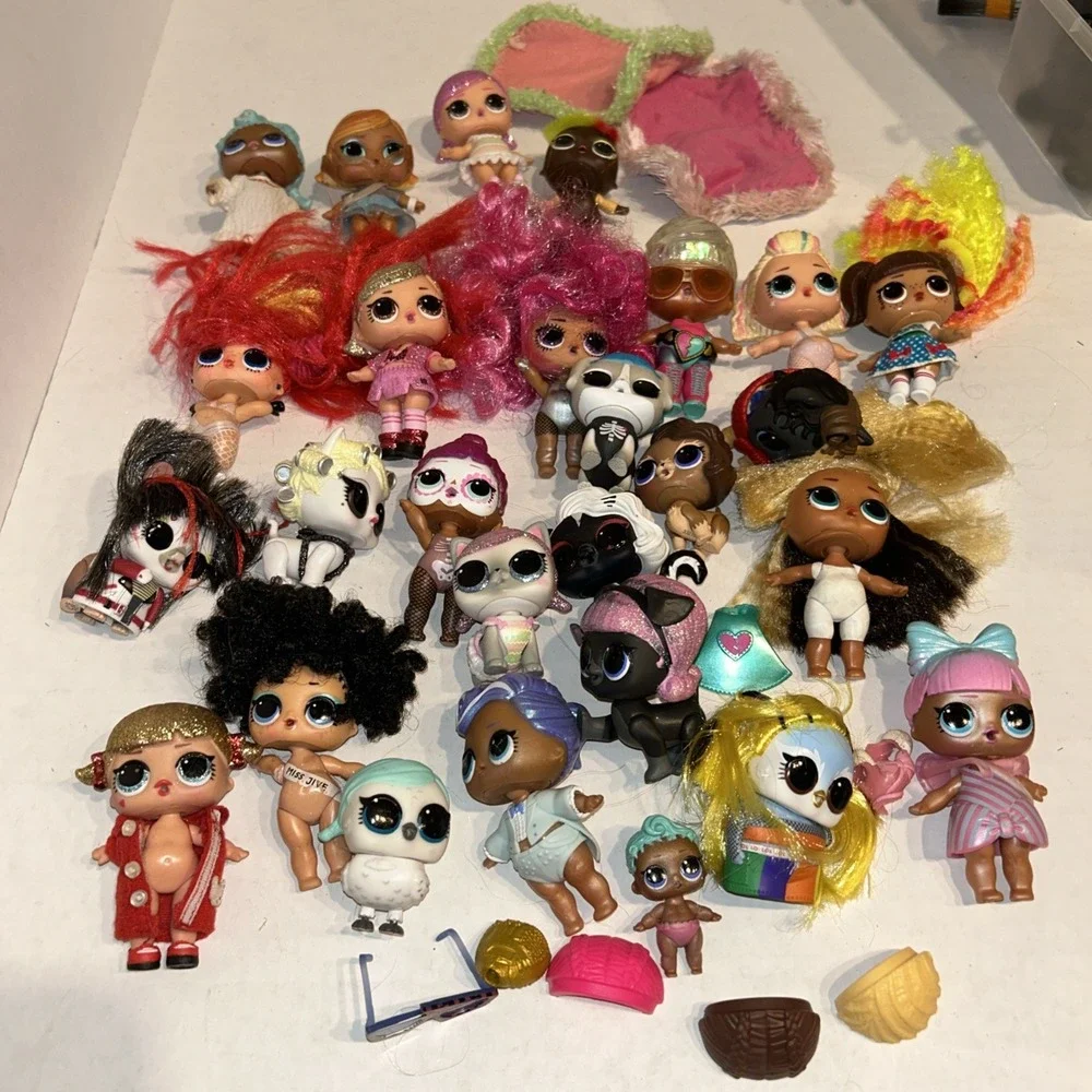 Lol Surprise Dolls Lot Of‎ 27 With Accessories Assorted Tots & Pets E4